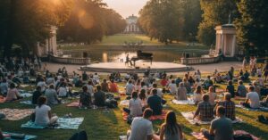 Koncerty chopinowskie Łazienki Kr&oacute;lewskie: Muzyka pod gołym niebem